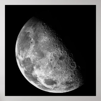 Poster L'espace lunaire de la Terre