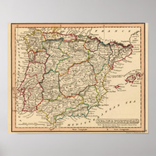 Poster L'Espagne et le Portugal 16