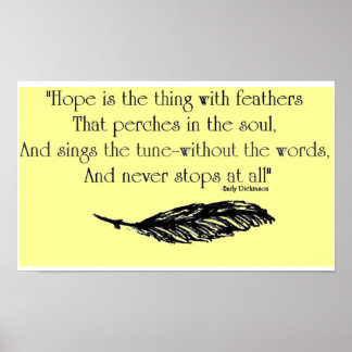 Poster l'espoir est...