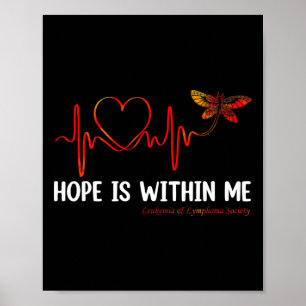 Poster L'espoir est en moi Battement de coeur Papillon Ca