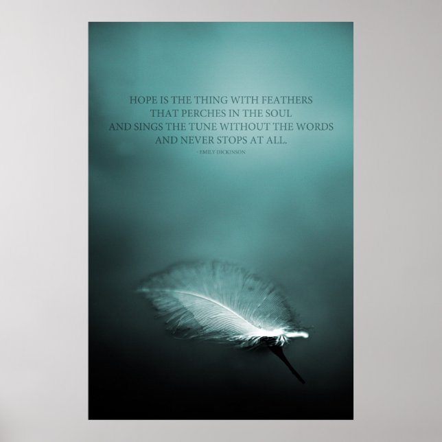 Poster L'espoir est la chose avec les plumes (Devant)