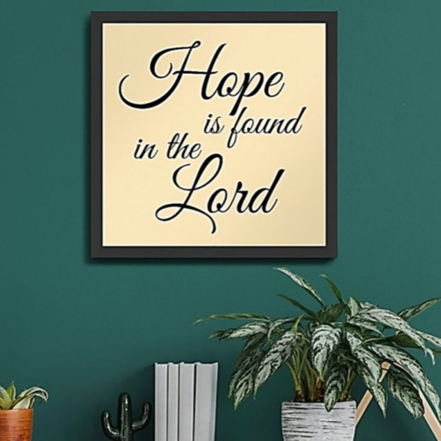 Poster L'espoir est trouvé dans l'affiche du Seigneur (Créateur téléchargé)