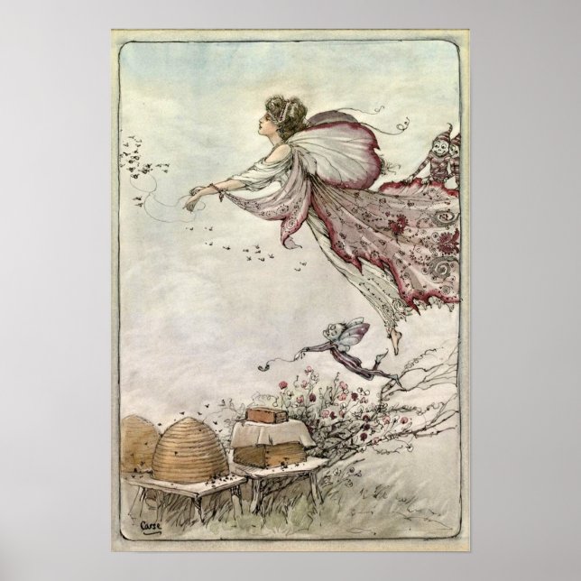 Poster "L'Esprit de la ruche des abeilles" (Devant)