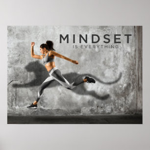 Poster L'Esprit Est Tout - Fitness Girl Running