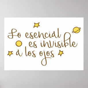 Poster L'essentiel est invisible aux yeux