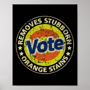 Poster Lessive anti-trump Vote Cadeaux drôles