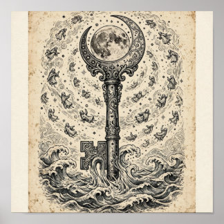 Poster L'estampe artistique The Key of Tides