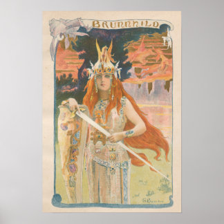 Poster L'Estampe Moderne : Brunnhild, Gaston Bussiere