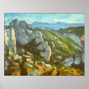 Poster L'Estaque par Paul Cezanne