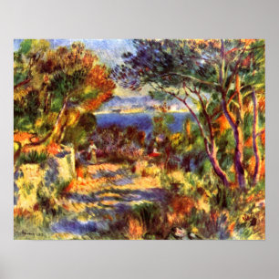 Poster L'Estaque par Pierre Renoir, Impressionnisme Vinta