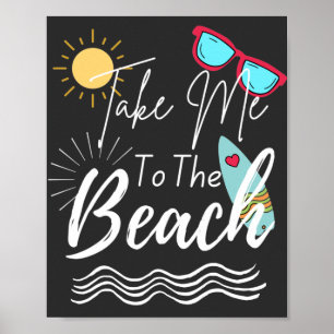 Poster L'Été Emmenez-Moi À La Plage