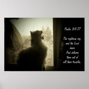 Poster L'Éternel Entend-Psaume 34:17