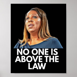 Poster Letitia James. Personne n'est au-dessus de la loi