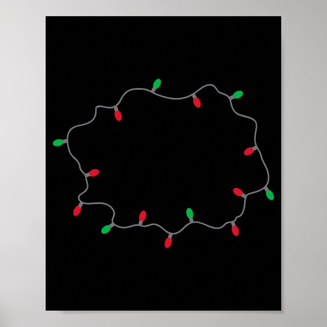 Poster Lets Get Lit Funny Christmas Quote  (Devant)