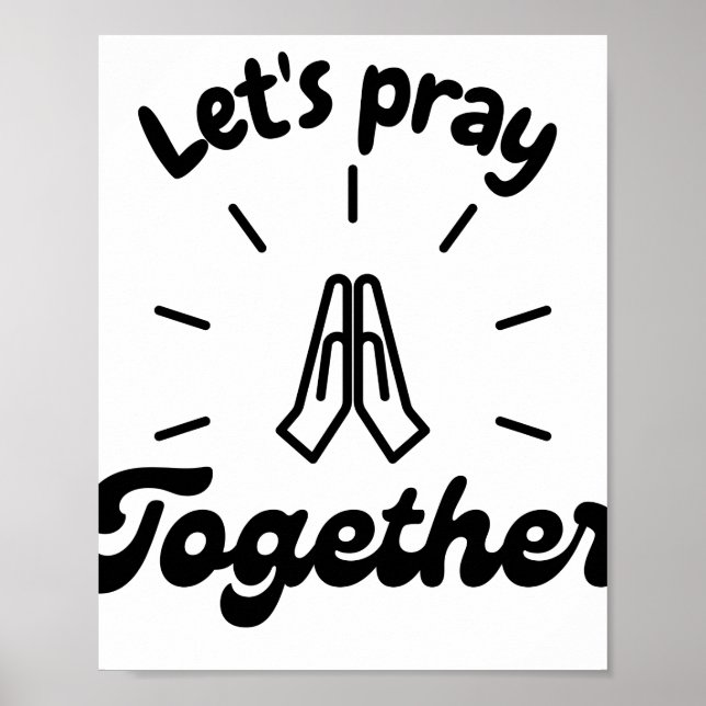 Poster Let's Pray (Devant)