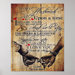 Poster Lettre à mon mari   Migné présent   Cadeau de papa