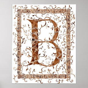 Poster lettre b