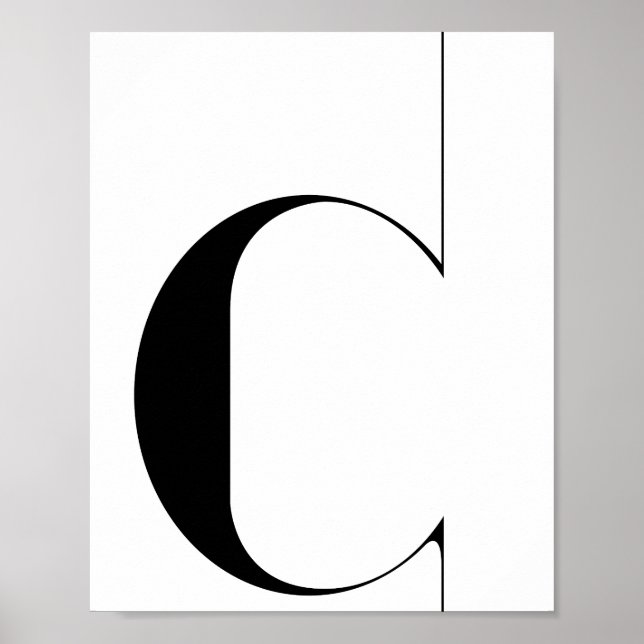 Poster Lettre C (Devant)