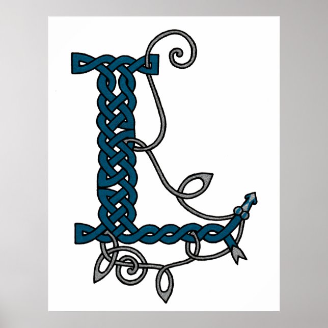 Poster Lettre celtique L (Devant)