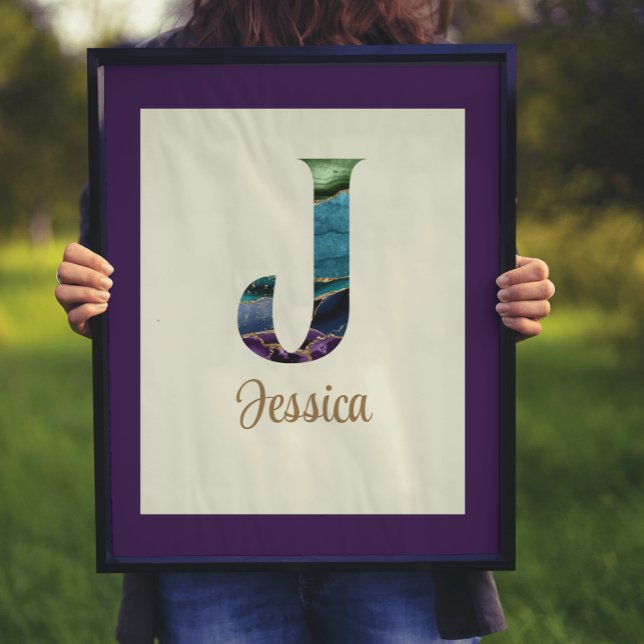 Poster LETTRE D'ÂGE DE PACK J Personnalisée (Créateur téléchargé)
