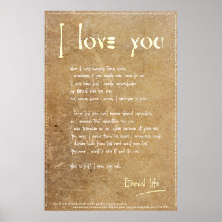 Poster Lettre d'amour