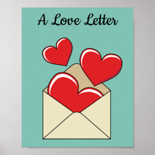 Poster Lettre de love