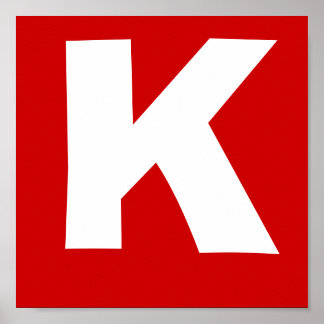 Poster Lettre du nom du lutteur