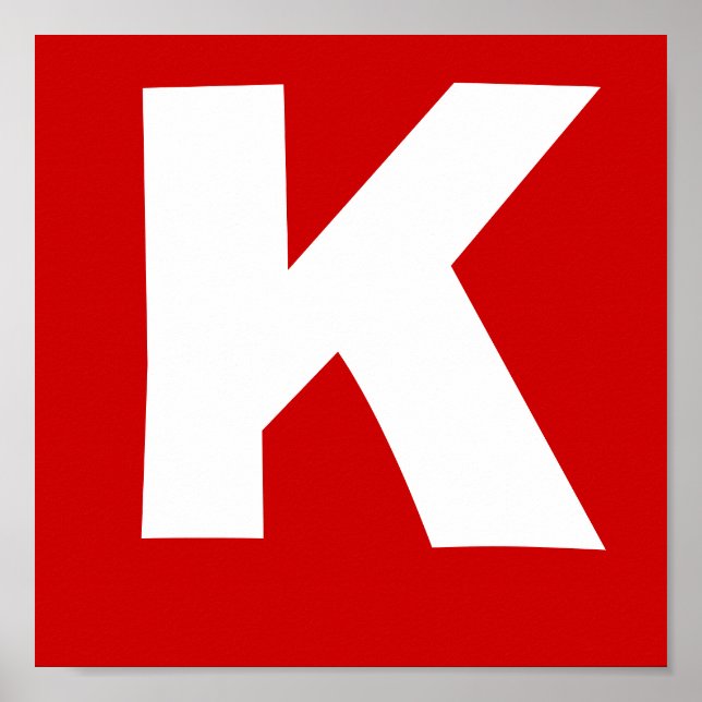 Poster Lettre du nom du lutteur (Devant)