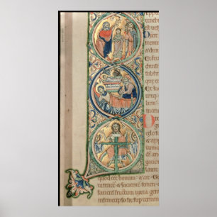 Poster Lettre initiale "je" dans le principio