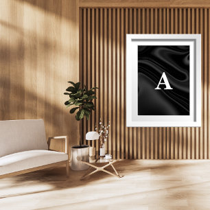 Poster Lettre initiale Monogramme Styliste moderne