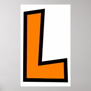 Poster Lettre monogramme L