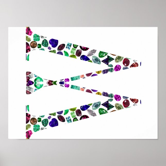 Poster Lettre monographie W - Conception initiale de pier (Devant)