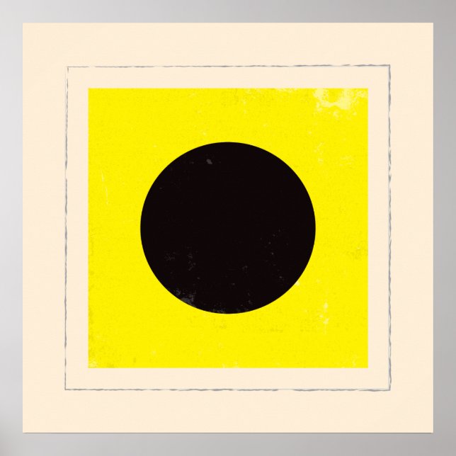 Poster Lettre nautique "I" Signal Indicateur (Devant)