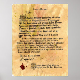 Poster Lettre officielle du Marque