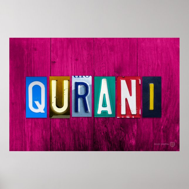 POSTER LETTRE PLATE-FORME DE LICENCE QURANI INTITULÉ (Devant)