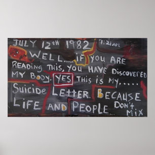 POSTER LETTRE SUICIDE