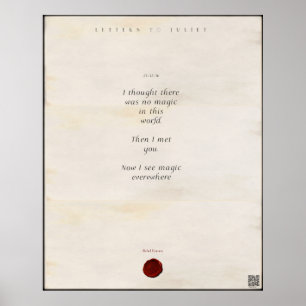 Poster Lettres à Juliet Imprimer 🌹 🗡 16/49