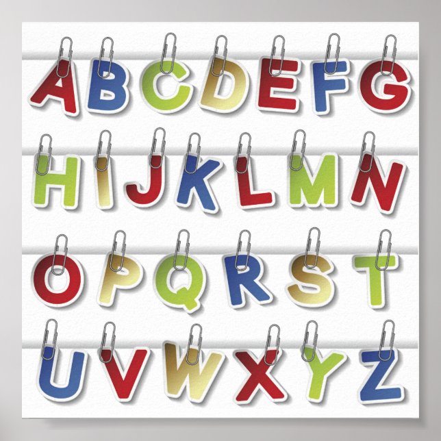 Poster Lettres alphabétiques (4) (Devant)