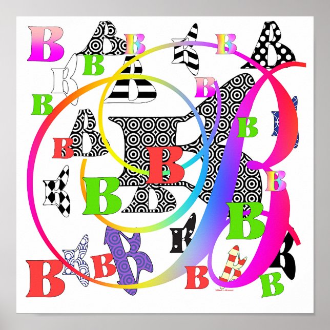 Poster Lettres B+B (Devant)
