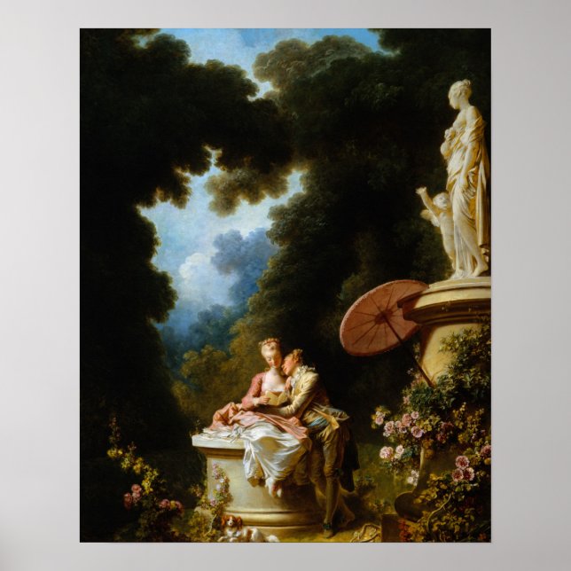 Poster Lettres d'amour de Jean Honore Fragonard (Devant)