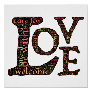 Poster Lettres d'amour : Expressions d'amour inconditionn