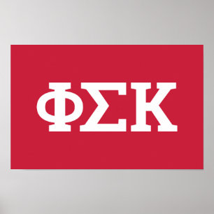 Poster Lettres Phi Sigma Kappa