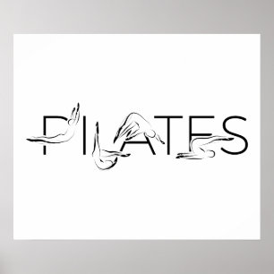 Poster Lettres Pilates Instructor Pilates