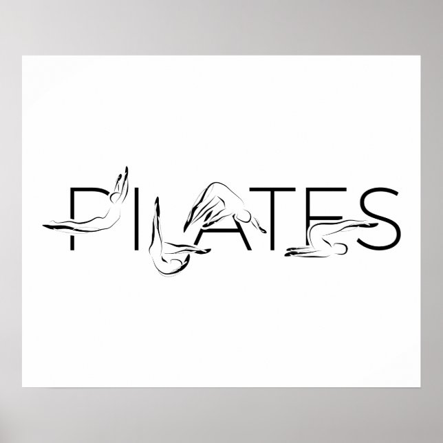 Poster Lettres Pilates Instructor Pilates (Devant)