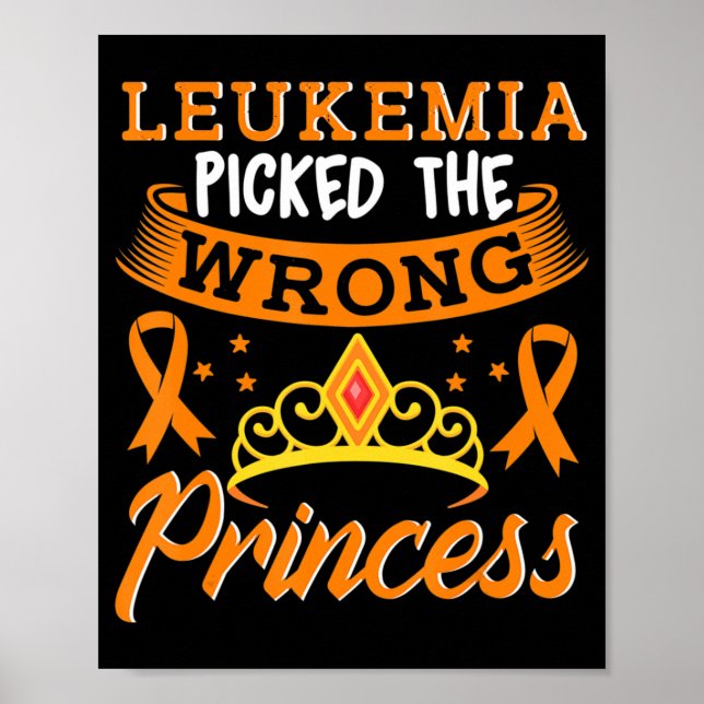 Poster Leucémie A Choisi Les Mauvais Lauréats Du Cancer D (Devant)