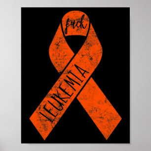 Poster Leucémie Cadeaux Pour Femmes Fck Cancer Chemo F Ca