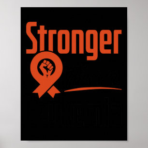 Poster Leucémie Cancer du sang Sensibilisation plus forte