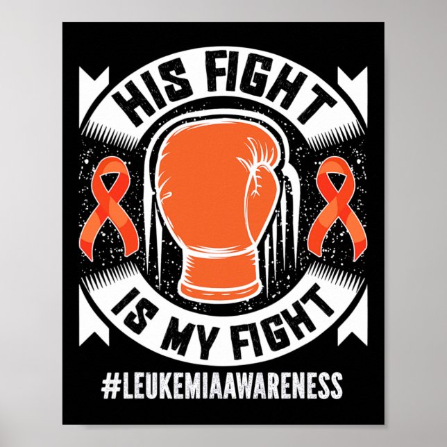 Poster Leucémie Conscience Son Combat Est Mon Combat (Devant)