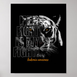 Poster Leucémie Conscience Son Combat Est Mon Combat