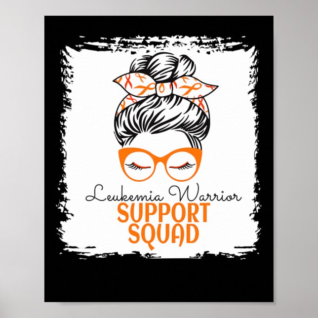 Poster Leucémie Guerrier Support de sensibilisation Messy (Devant)